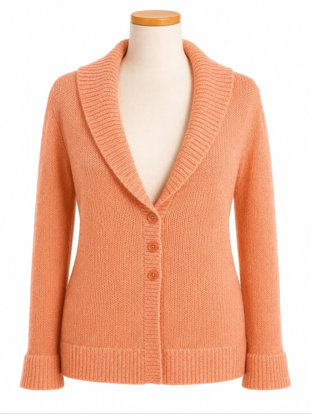 Eastside Westside Women's Pink Mohair Blend Longline Y2K Cardigan Sweater Sz XL